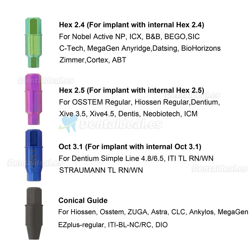 Kit Universal de Extracci&oacute;n de Tornillos Fracturados para Implantes Dentales